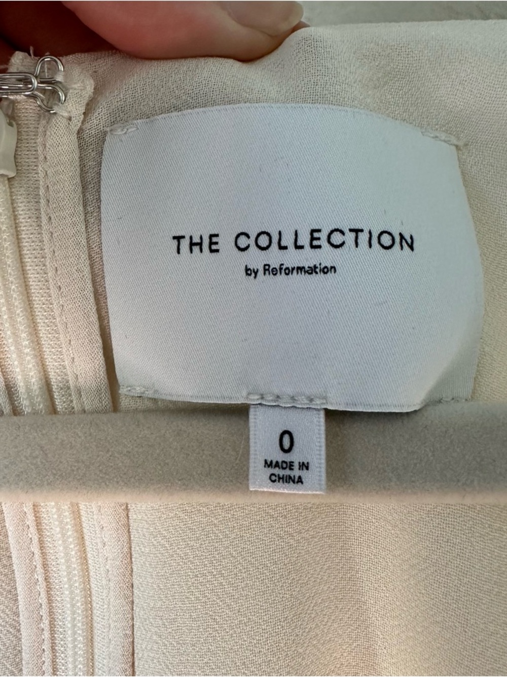 The Collection by Reformation Spruce Midi Bridal Dress White Cream SZ 0 - Picture 4 of 9